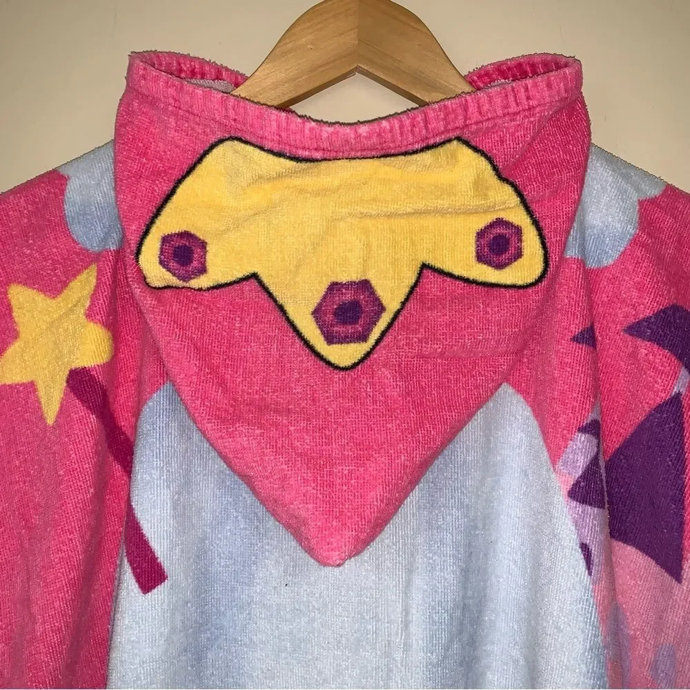 Princess Beach Pool Towel Girl’s One SIze hooded bath cozy coverup Castle Crown